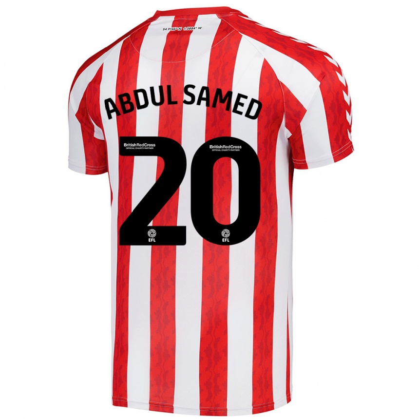 Niño Fútbol Camiseta Salis Abdul Samed #20 Rojo Blanco 1ª Equipación 2024/25 Argentina