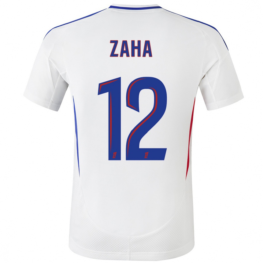 Niño Fútbol Camiseta Wilfried Zaha #12 Blanco Azul 1ª Equipación 2024/25 Argentina