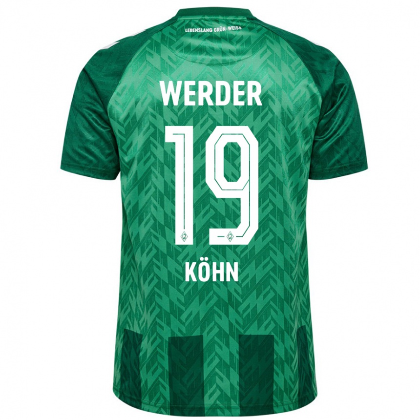 Niño Fútbol Camiseta Derrick Köhn #19 Verde 1ª Equipación 2024/25 Argentina