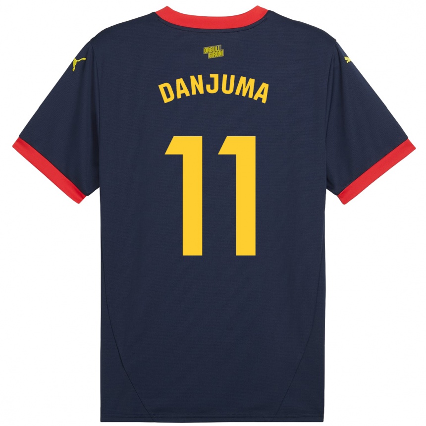 Niño Fútbol Camiseta Arnaut Danjuma #11 Azul Marino Rojo 2ª Equipación 2024/25 Argentina