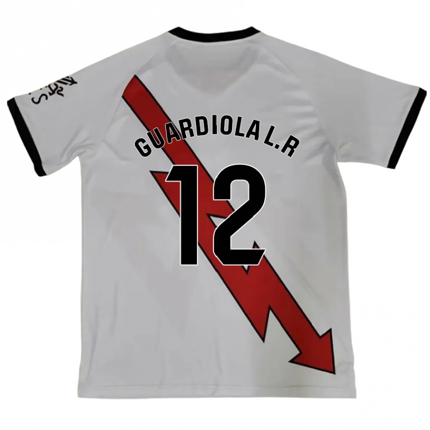 Niño Fútbol Camiseta Sergi Guardiola #12 Rojo 2ª Equipación 2024/25 Argentina