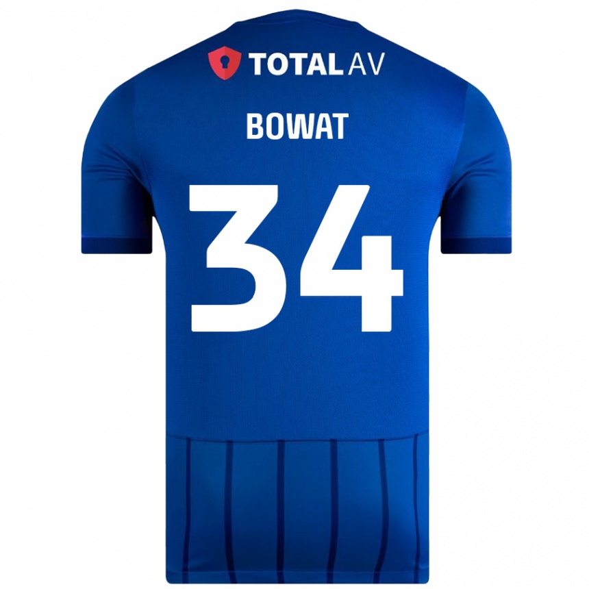 Niño Fútbol Camiseta Ibane Bowat #34 Azul 1ª Equipación 2024/25 Argentina