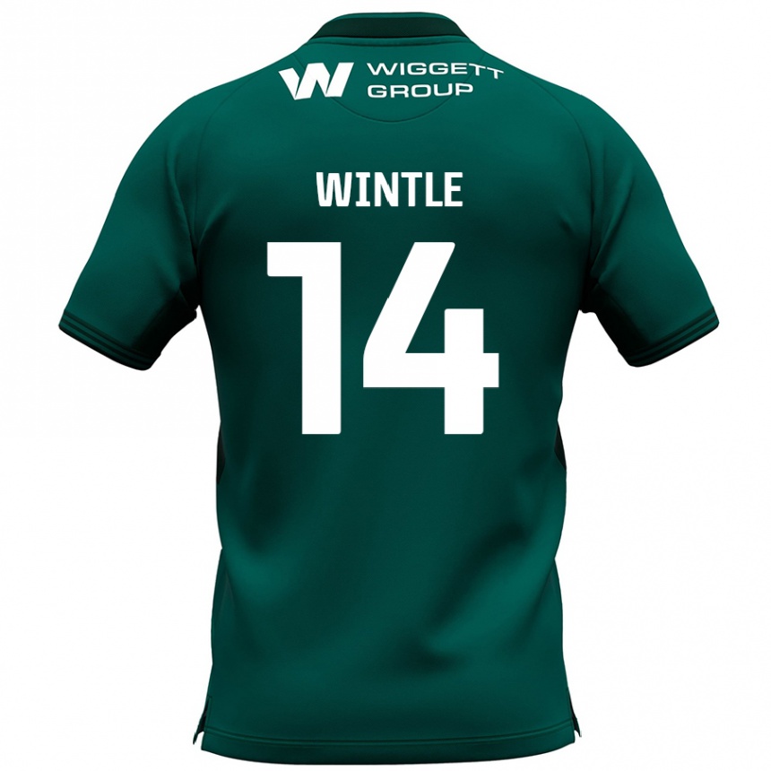 Niño Fútbol Camiseta Ryan Wintle #14 Verde 2ª Equipación 2024/25 Argentina