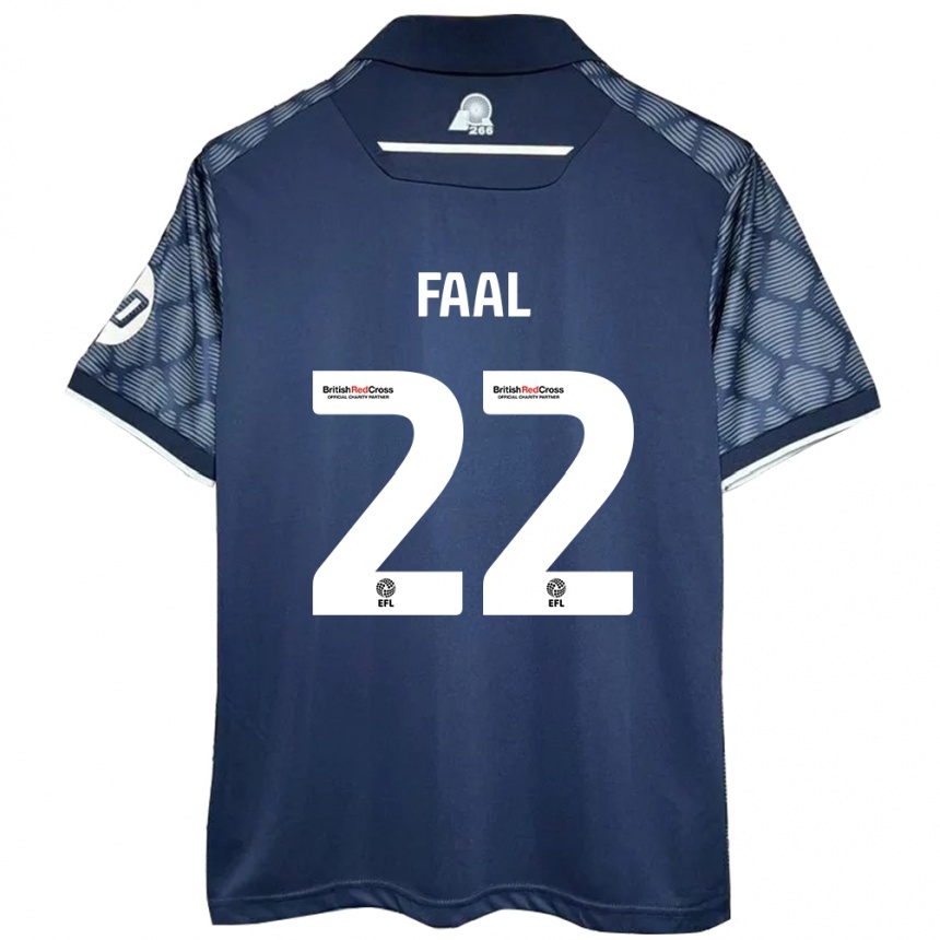 Niño Fútbol Camiseta Mo Faal #22 Negro 2ª Equipación 2024/25 Argentina