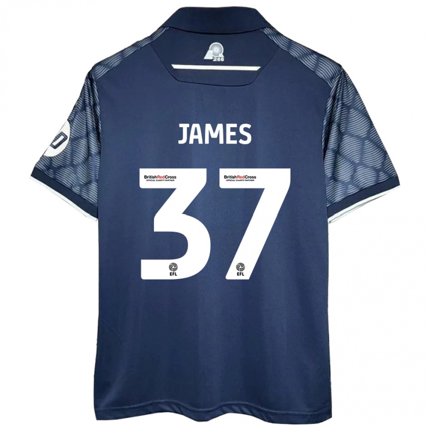 Niño Fútbol Camiseta Matty James #37 Negro 2ª Equipación 2024/25 Argentina