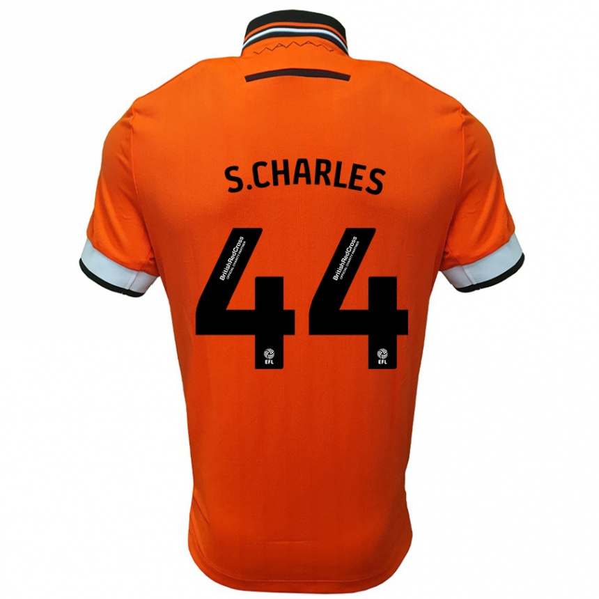 Niño Fútbol Camiseta Shea Charles #44 Naranja Blanco 2ª Equipación 2024/25 Argentina