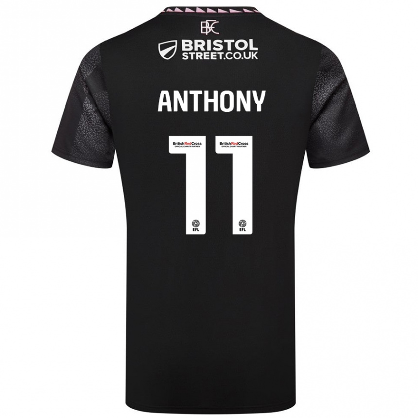 Niño Fútbol Camiseta Jaidon Anthony #11 Negro 2ª Equipación 2024/25 Argentina