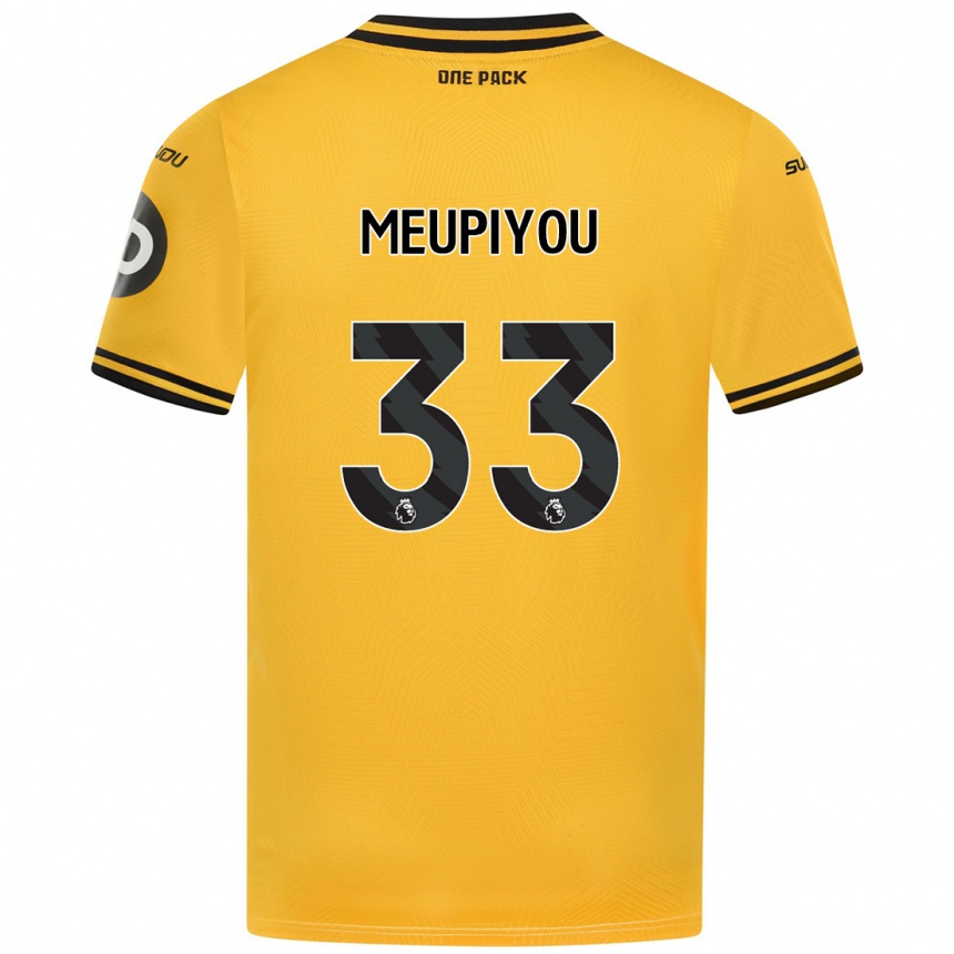 Niño Fútbol Camiseta Bastien Meupiyou #33 Amarillo 1ª Equipación 2024/25 Argentina