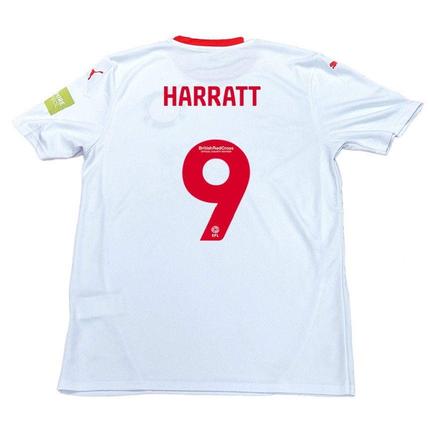 Niño Fútbol Camiseta Kian Harratt #9 Blanco 2ª Equipación 2024/25 Argentina