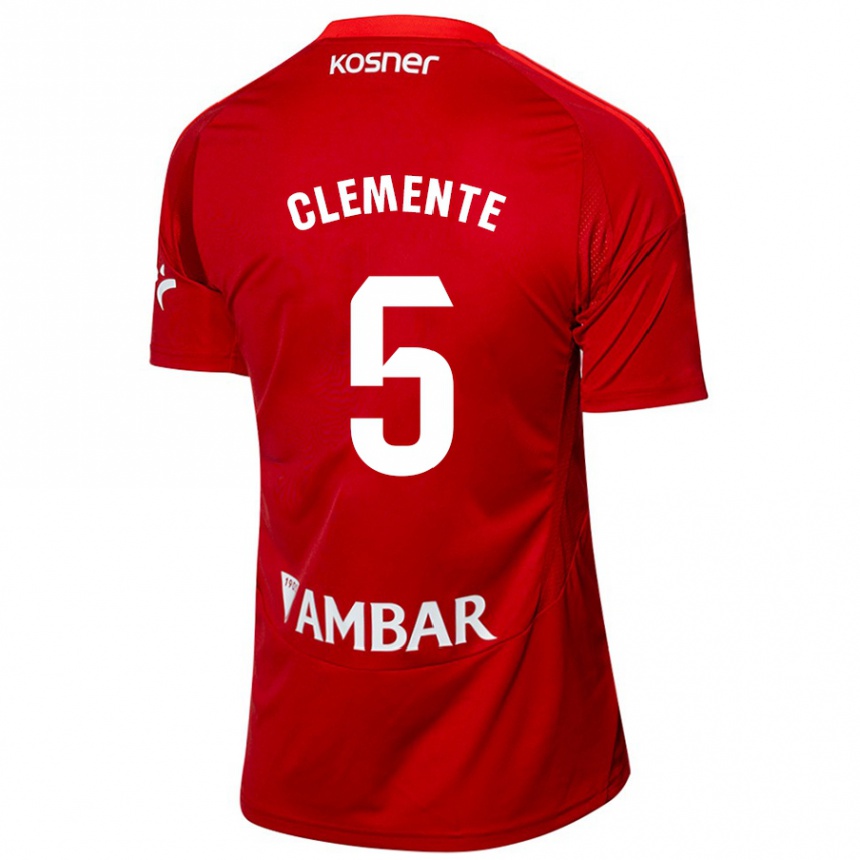 Niño Fútbol Camiseta Enrique Clemente #5 Blanco Azul 2ª Equipación 2024/25 Argentina