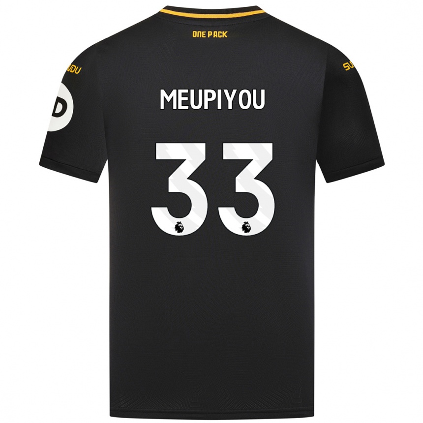 Niño Fútbol Camiseta Bastien Meupiyou #33 Negro 2ª Equipación 2024/25 Argentina