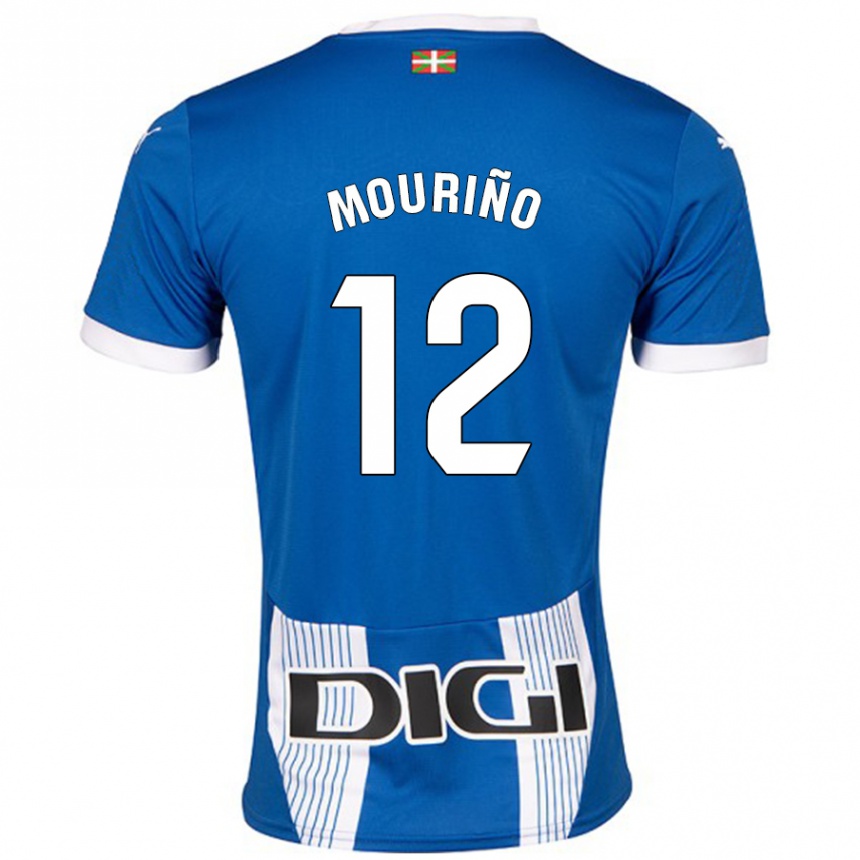 Hombre Fútbol Camiseta Santiago Mouriño #12 Azul 1ª Equipación 2024/25 Argentina