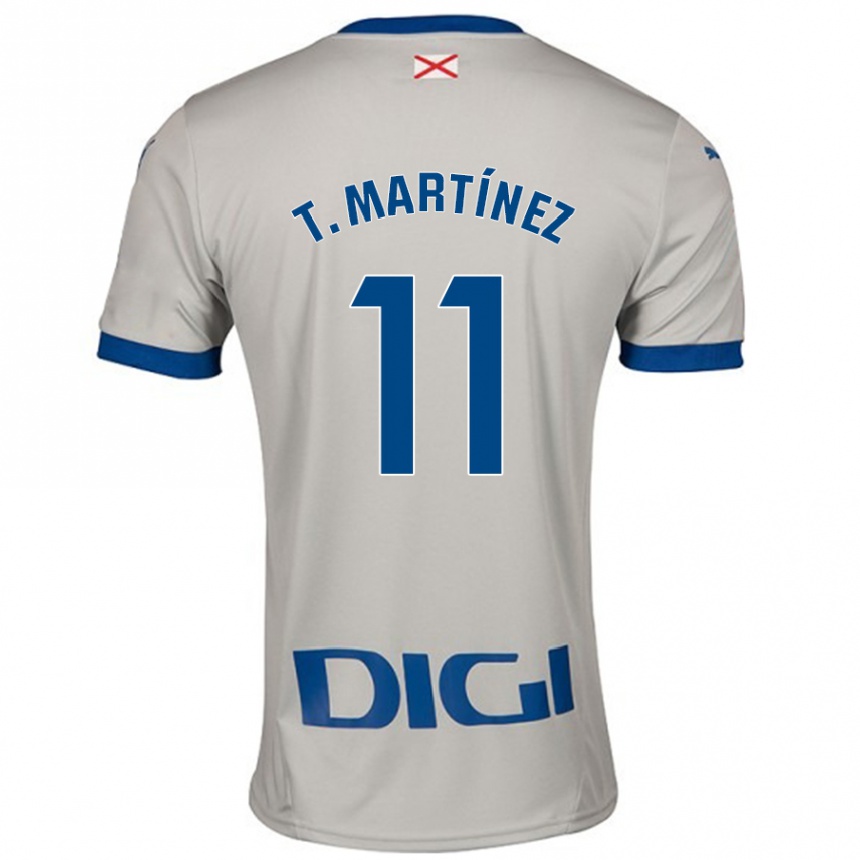 Hombre Fútbol Camiseta Toni Martínez #11 Gris Claro 2ª Equipación 2024/25 Argentina