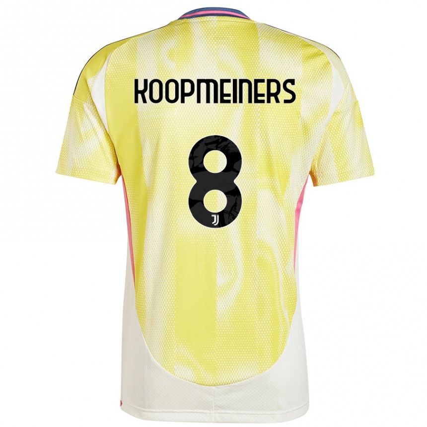 Hombre Fútbol Camiseta Teun Koopmeiners #8 Amarillo Solar 2ª Equipación 2024/25 Argentina