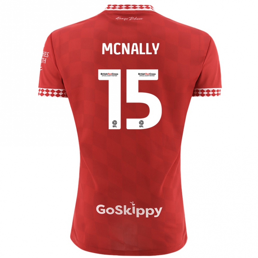 Hombre Fútbol Camiseta Luke Mcnally #15 Rojo 1ª Equipación 2024/25 Argentina